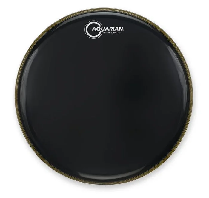 Aquarian 13″ Hi-Frequency Black Gloss 7mil Single Ply Resonant Drumhead