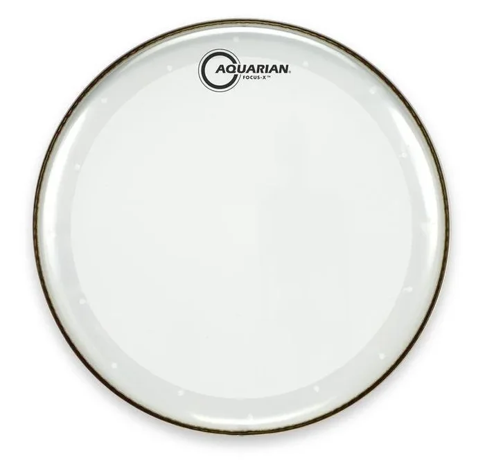 Aquarian 16″ Focus-X Clear 10mil Single Ply Drumhead with Focus-X Ring