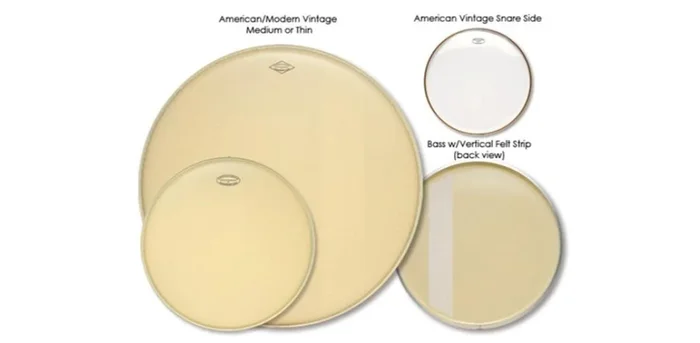 Aquarian 28 Inch Bass Drum Head Coated W/Felt String VTC-K28