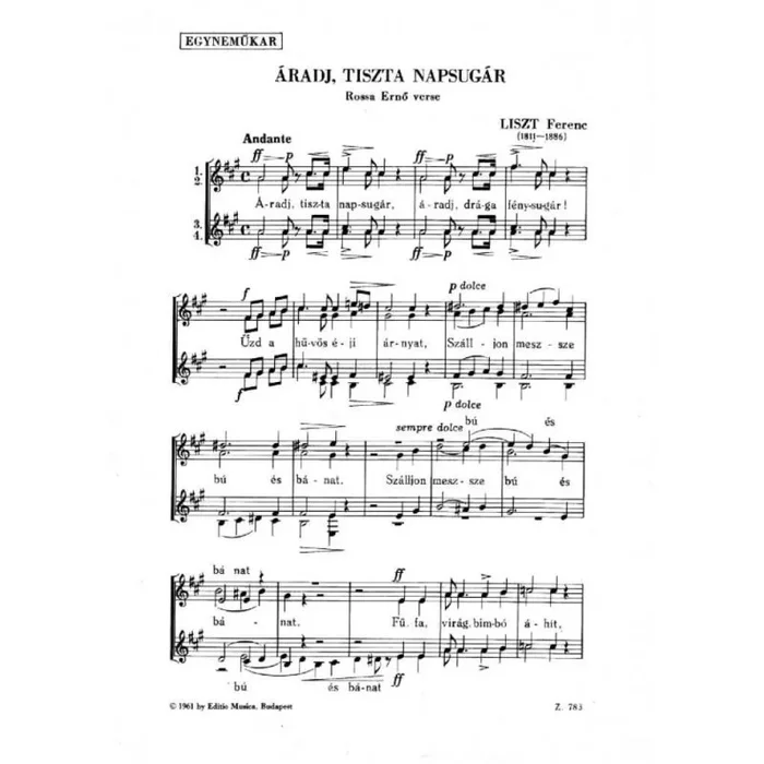 Aradj tiszta napsugar