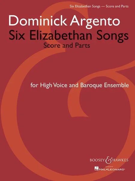 Argento: 6 Elizabethan Songs (Version for High Voice & Baroque Ensemble)