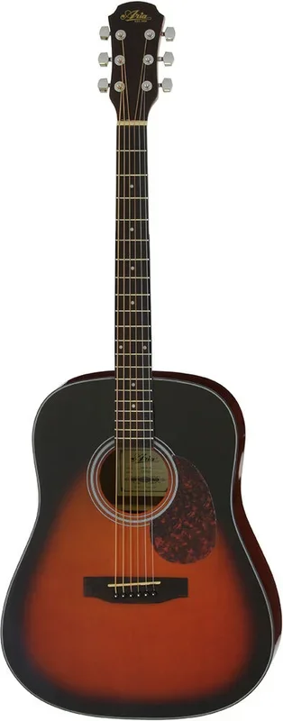 Aria ADW-01 Dreadnought Acoustic Guitar Brown Sunburst Gloss Finish