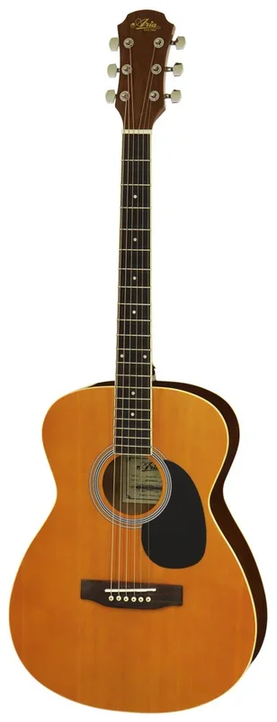 Aria AF-15 Prodigy Series Acoustic Folk Body Guitar Natural Satin