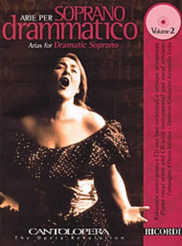 Arie Per Soprano Drammatico V2 Cantolopera Book/CD Book