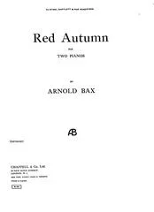 Arnold Bax : Arnold Bax : Red Autumn – Piano – Faber Digital