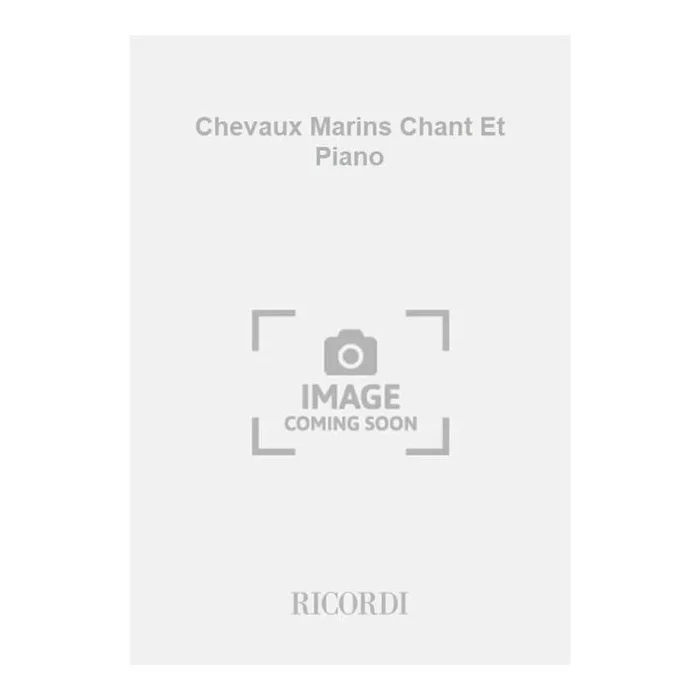 Arrieu, Claude – Chevaux Marins Chant Et Piano