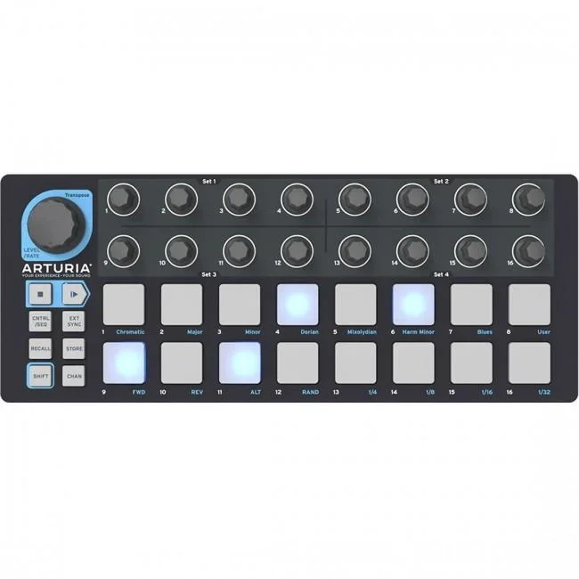 Arturia Beatstep Black Limited Edition w/ 2x CV/GATE Cables