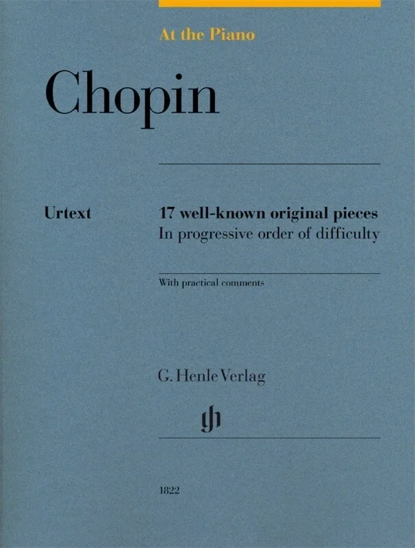 At The Piano Chopin 17 Well-Known Original Pieces (Softcover Book)