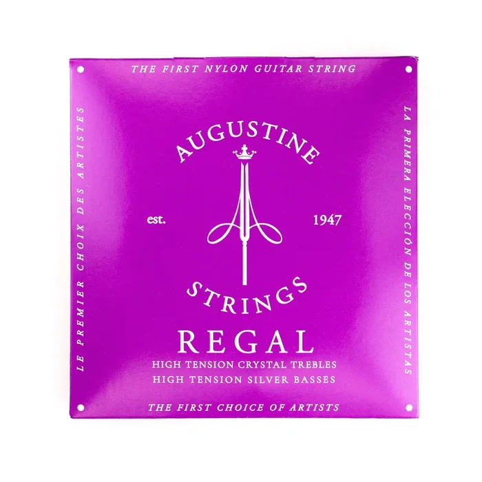 Augustine Regal/Blue Classical Guitar Strings, High Tension Trebles / High Tension Basses