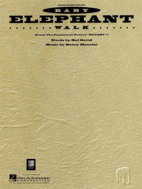 Baby Elephant Walk Easy Piano S/S (Sheet Music)