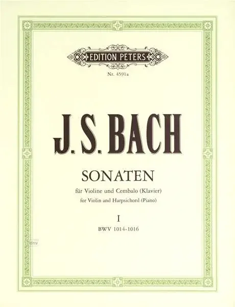 Bach – Sonata For Violin and Harpsichord (Piano) I BWV 1014-1016