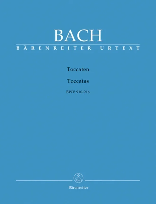 Bach – Toccatas Bwv 910-916 Piano Urtext (Softcover Book) Urtext Edition Book