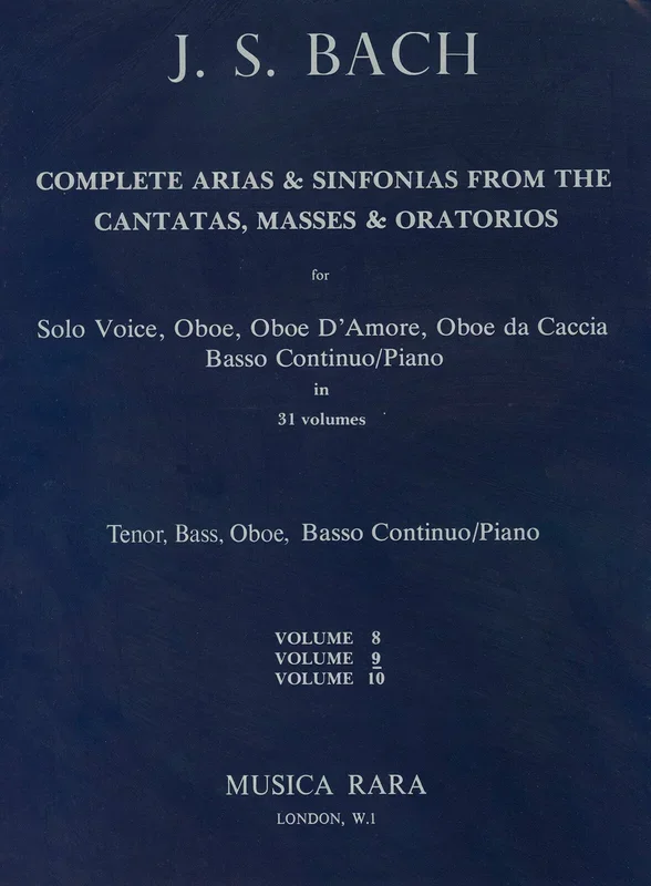 Bach: Complete Arias – Volume 9 (Tenor/Bass – BWV 56, 78, 235, 236, 244)