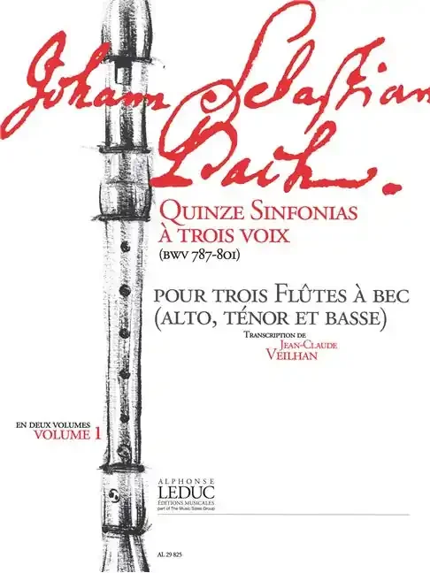 Bach, J.S. 15 Sinfonias for Recorder Trio – Volume 1