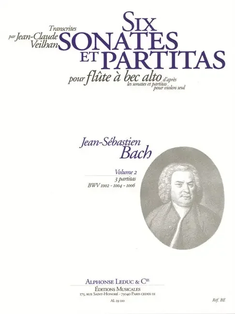 Bach, J.S. 6 Violin Sonatas & Partitas – Volume 2 for Alto Recorder