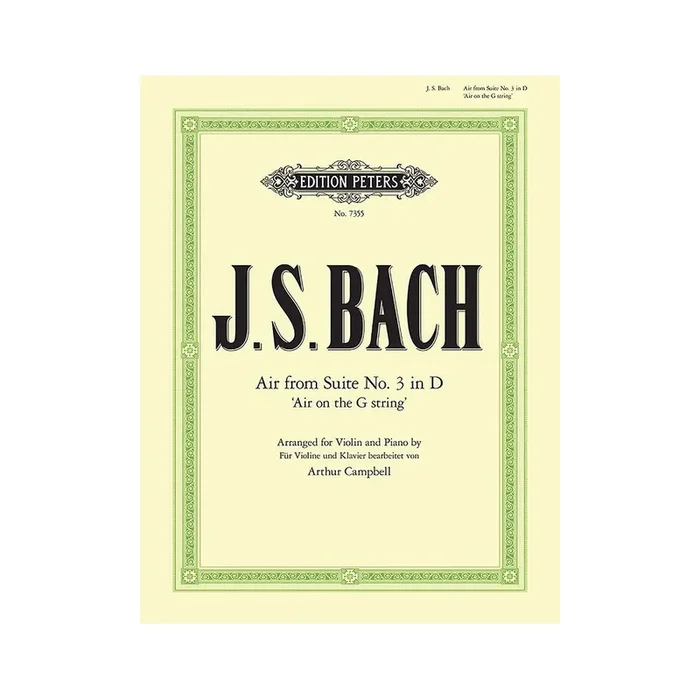 Bach, J.S – Air on the G String from Orchestral Suite No.3 in D