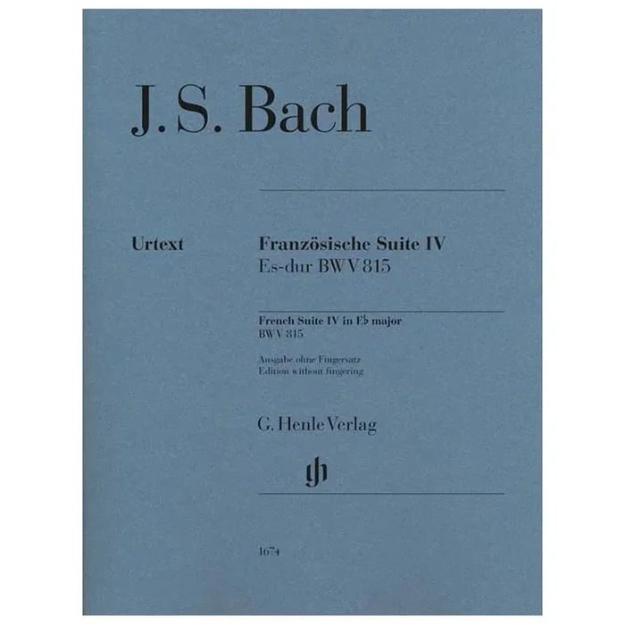Bach, J.S – French Suite IV BWV 815