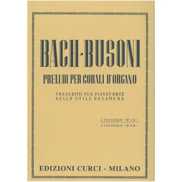 Bach, J.S – Preludi Vol.1 (1-5) (Busoni)