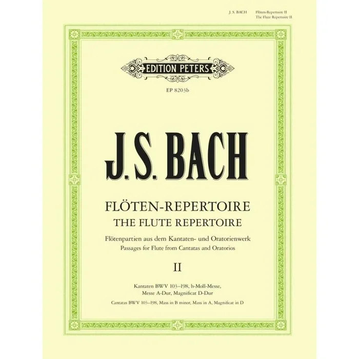 Bach, J.S – The Flute Repertoire Vol.2
