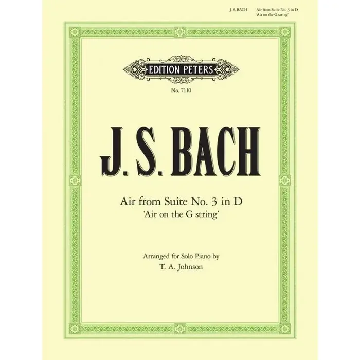Bach, Johann Sebastian Air in D from the Orchestral Suite No. 3 BWV 1068