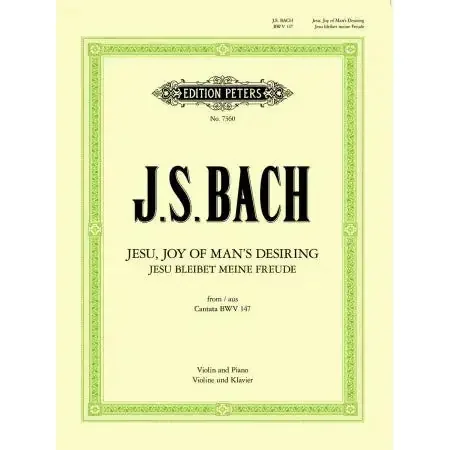 Bach, Johann Sebastian Jesu, Joy of Man‘s Desire (violin and piano)