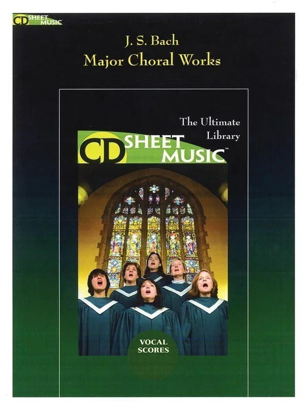 Bach Major Choral Works CDr Sheet Music (Softcover Book/CD-Rom)