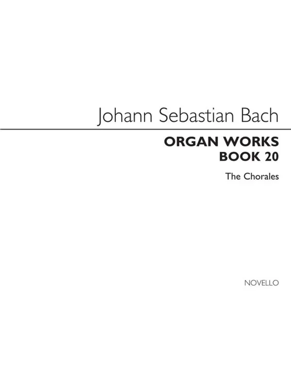 Bach Organ Works Book 20 (Softcover Book)