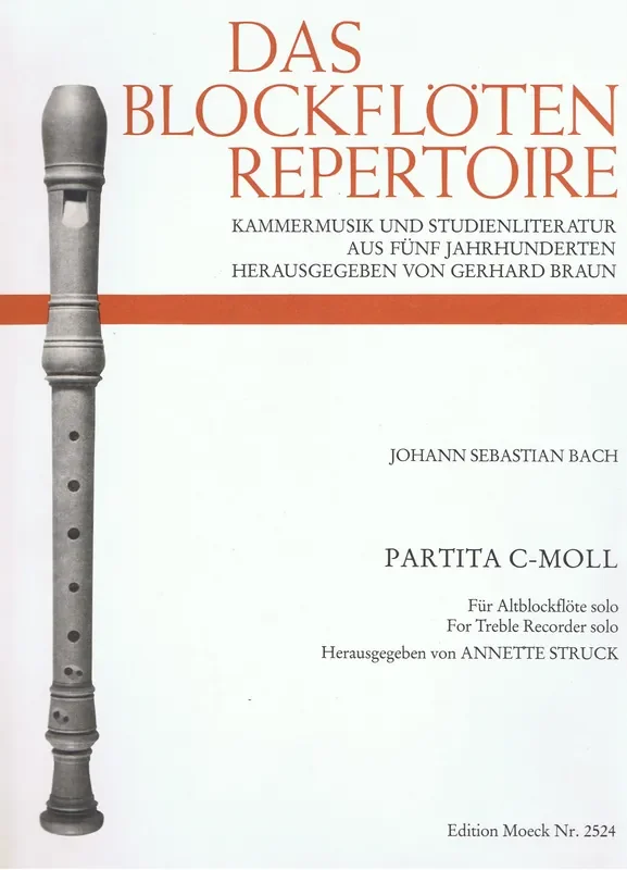 Bach Partita in C Minor for Treble Recorder Solo