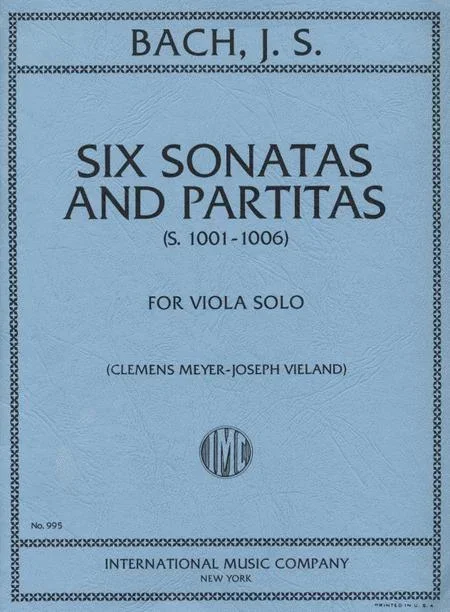 Bach: Six Sonatas and Partitas Arranged for Solo Viola