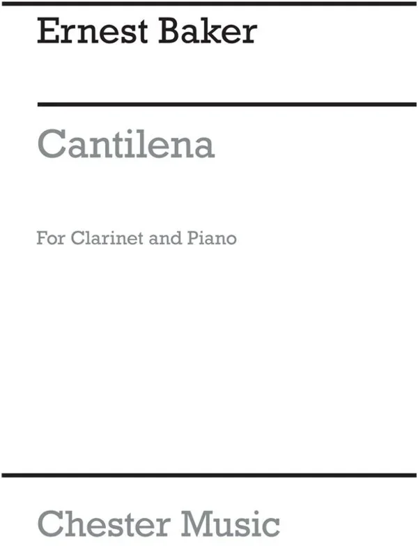 Baker Cantilena Clarinet And Piano(Arc) (Softcover Book)