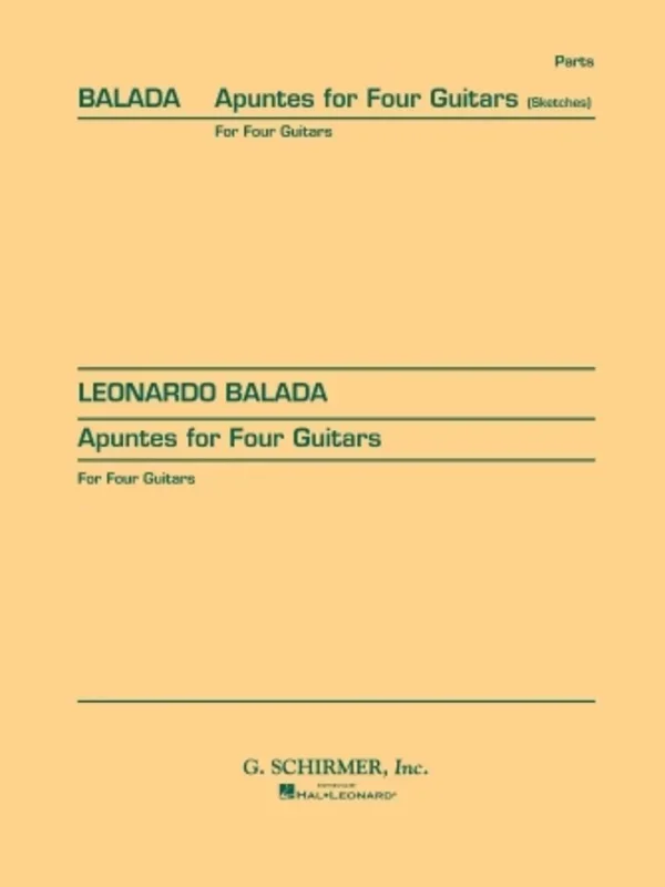Balada Apuntes For 4 Guitars (Sketches)