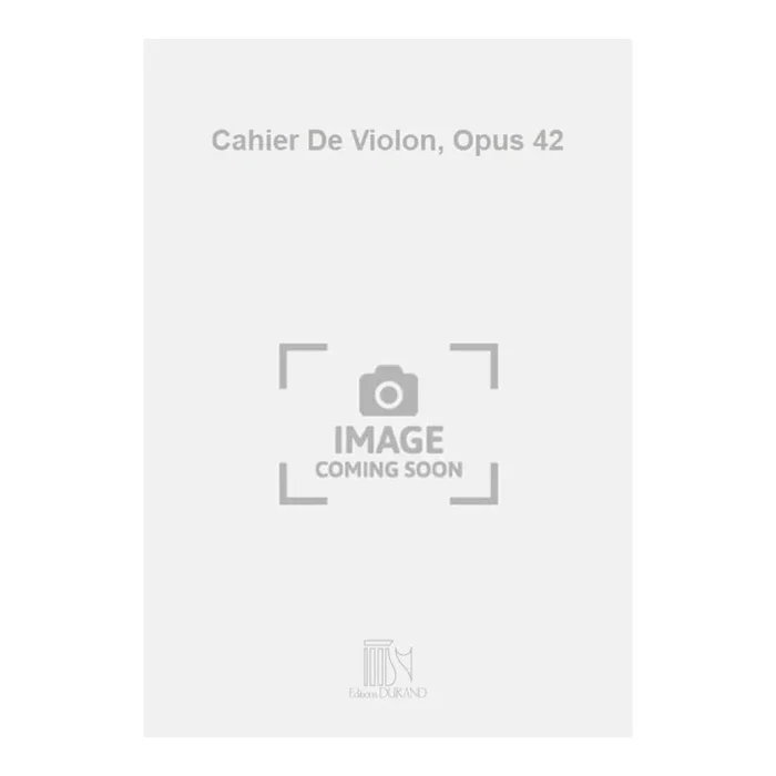 Ballif, Claude – Cahier De Violon, Opus 42