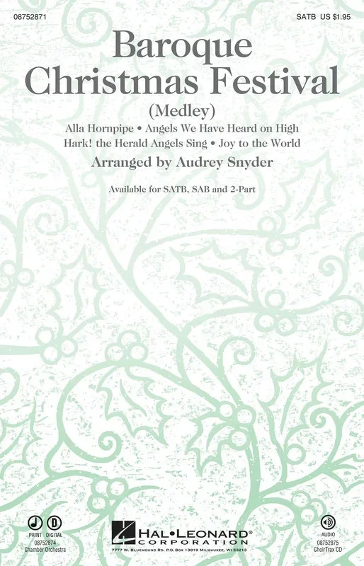 Baroque Christmas Festival 2Pt (Octavo)