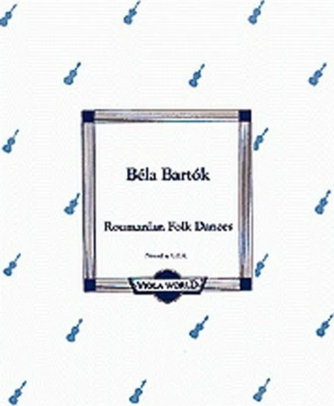 Bartok – Roumanian Dances Viola/Piano (Softcover Book)
