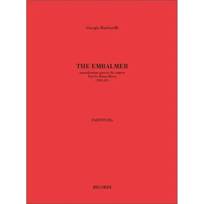 Battistelli, Giorgio – The Embalmer