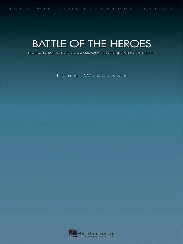 Battle Of The Heroes Jwmsig (Music Score/Parts)