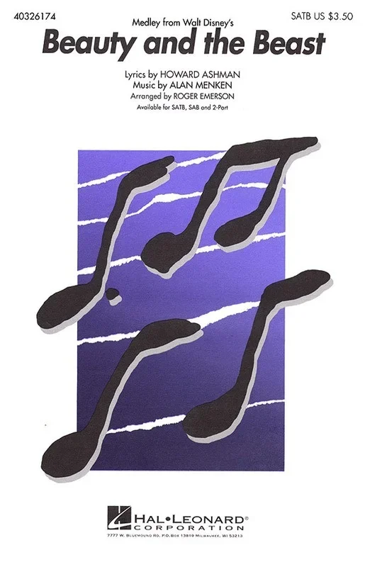 Beauty And The Beast Medley SAB Arr Emerson (Octavo)