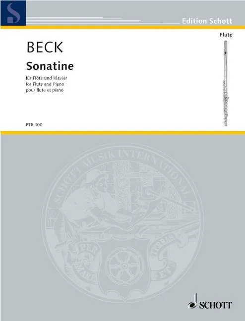 Beck, Conrad : Beck, Conrad : Sonatina, – flute and piano – Schott Digital