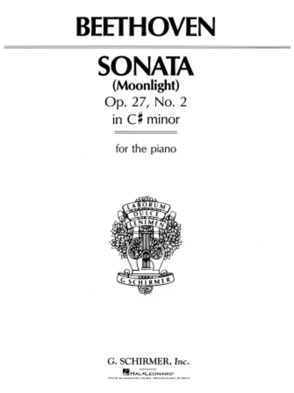 Beethoven – Sonata Op 27 No 2 Piano Moonlight (Softcover Book)