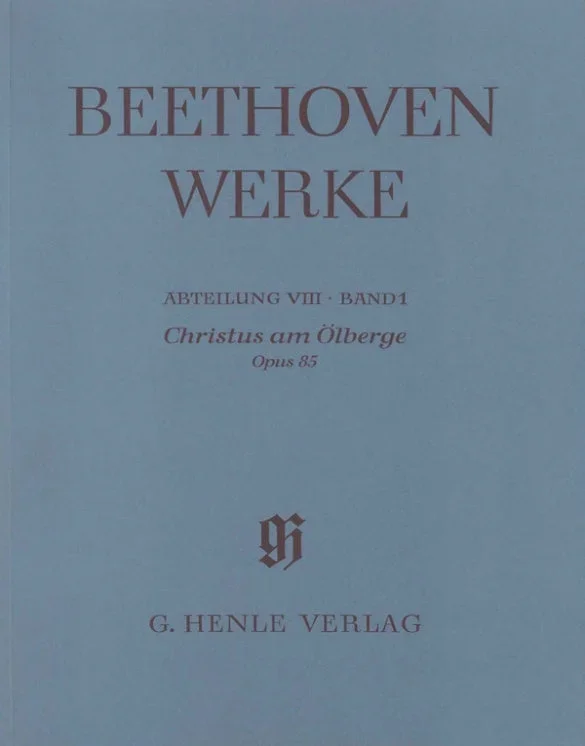 Beethoven: Christus am Olberge Op 85 Full Score
