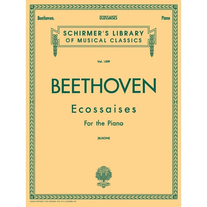 Beethoven, Ludwig – Ecossaises For The Piano