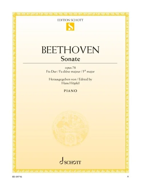 Beethoven, Ludwig van : Beethoven, Ludwig van : Sonata F-sharp major, – piano – Schott Digital