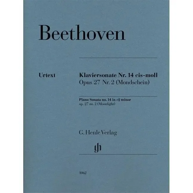 Beethoven, Ludwig van Piano Sonata no. 14 in c sharp minor op. 27,2 (Moonlight)