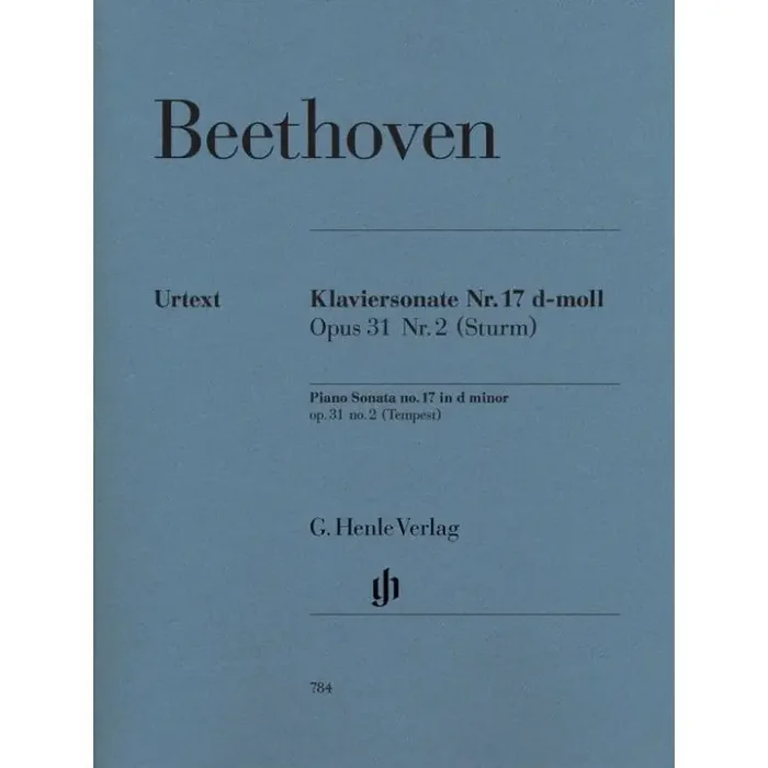 Beethoven, Ludwig van Piano Sonata no. 17 in d minor op. 31,2 (Tempest)