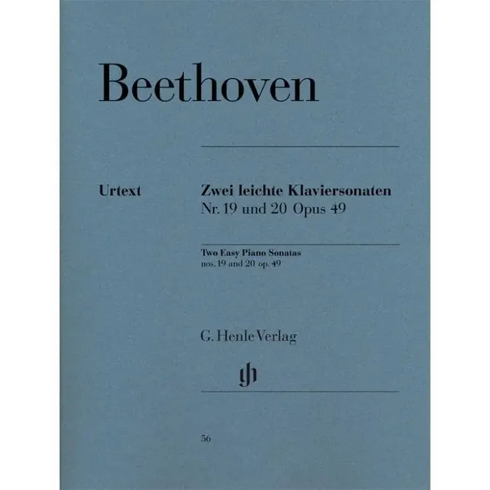 Beethoven, Ludwig van Piano Sonatas No. 19 in g minor and No. 20 in G major op. 49