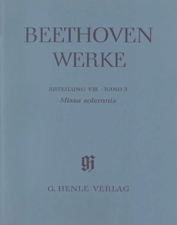 Beethoven: Missa solemnis in D Major Op 123 Full Score