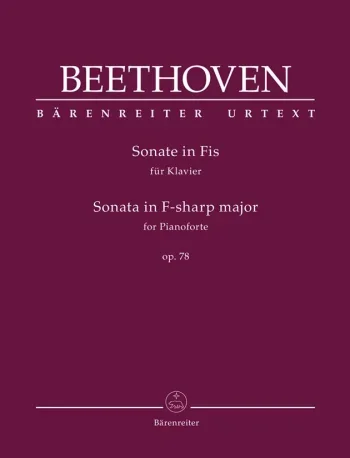 Beethoven : Piano Sonata F# Minor Op.78 Piano (Barenreiter)