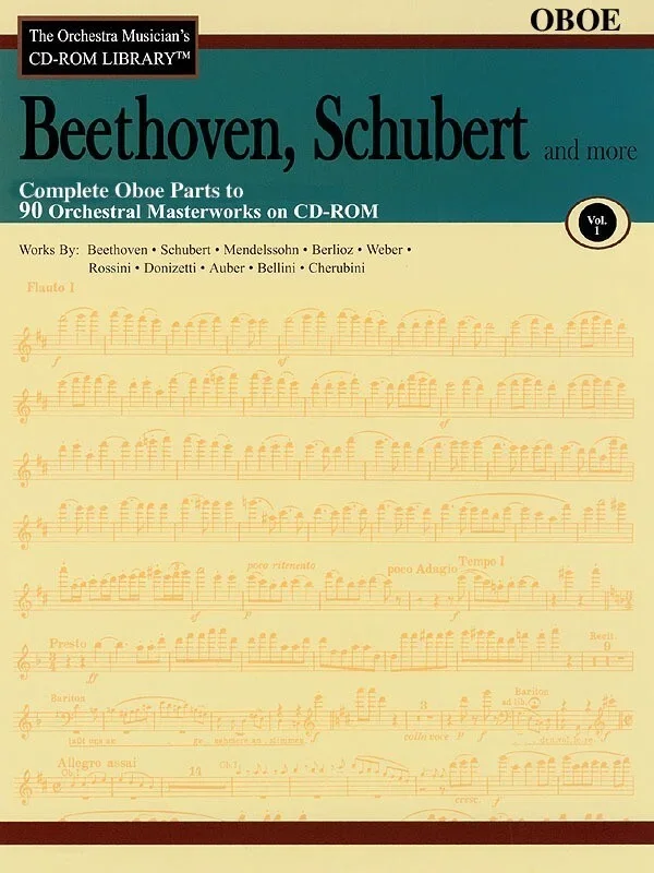 Beethoven Schubert CD Rom Lib Oboe V1 (CD-Rom Only)