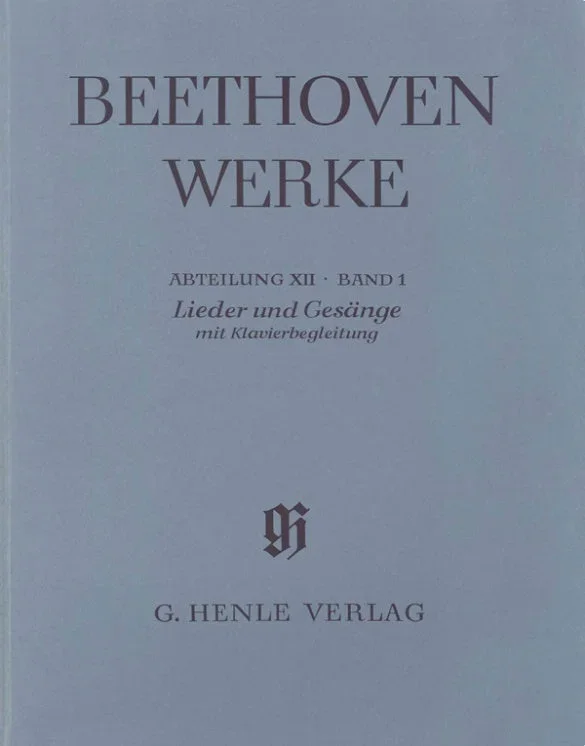 Beethoven: Songs with Piano Accompaniment Full Score