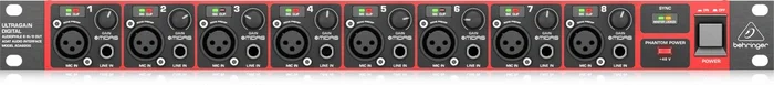 BEHRINGER ULTRAGAIN DIGITAL ADA8200 MIC PREAMP